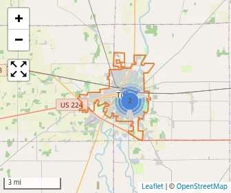 Area schools map