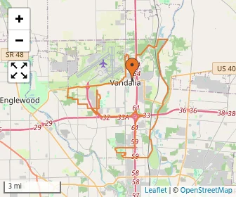 Area schools map