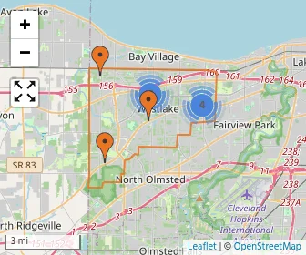 Area schools map
