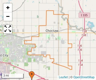 Area schools map