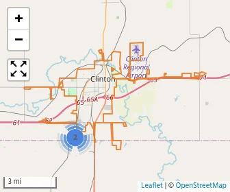 Area schools map