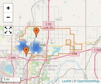 Area schools map