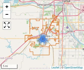 Area schools map