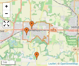 Area schools map