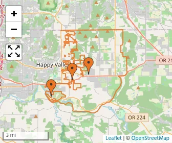 Area schools map