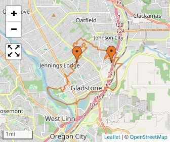 Area schools map