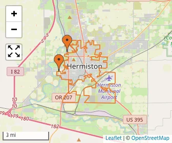 Area schools map