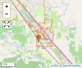 Area schools map