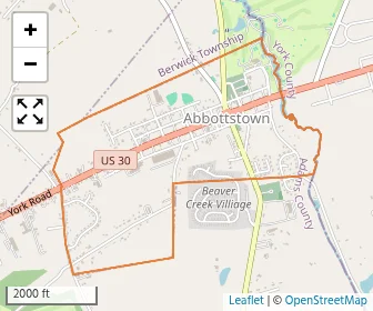 Area schools map