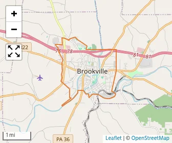 Area schools map