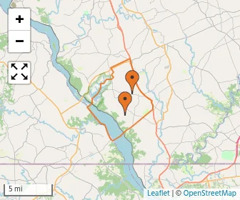 Area schools map