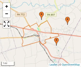 Area schools map