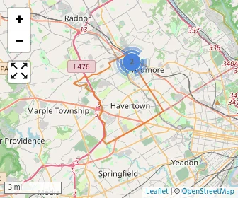 Area schools map