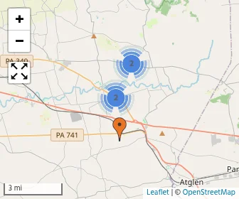 Area schools map