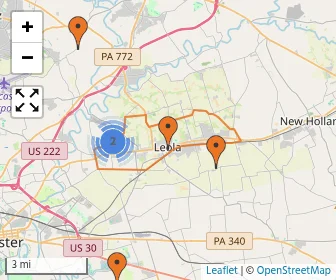 Area schools map