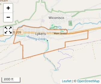 Area schools map