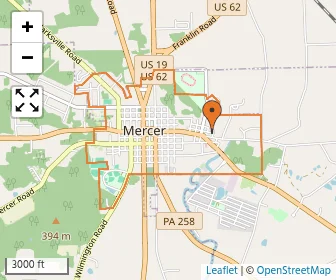 Area schools map
