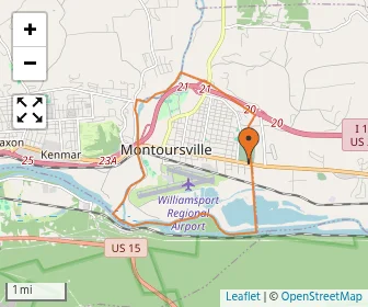 Area schools map