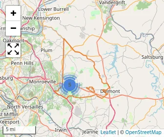 Area schools map