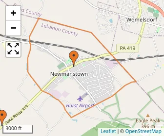 Area schools map