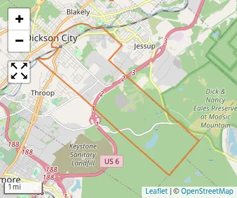 Area schools map