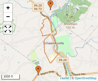 Area schools map