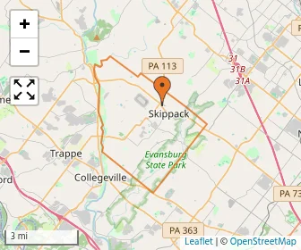 Area schools map
