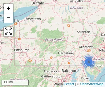 Area schools map
