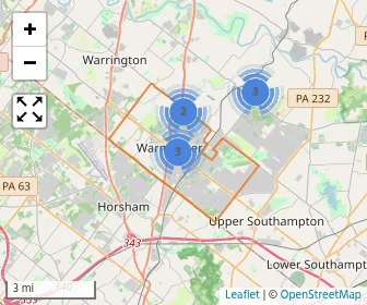 Area schools map