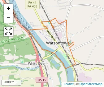 Area schools map