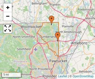 Area schools map