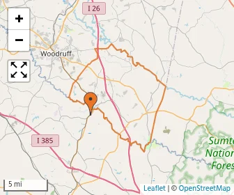Area schools map