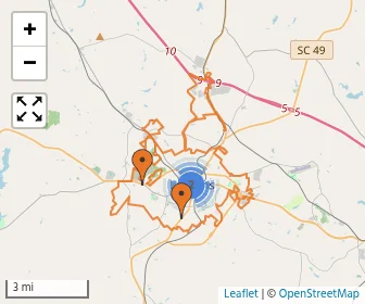 Area schools map