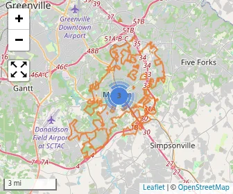 Area schools map