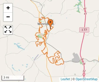 Area schools map