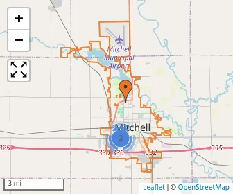 Area schools map