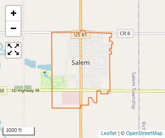 Area schools map