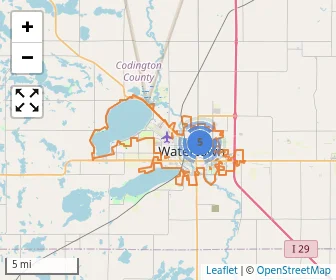 Area schools map