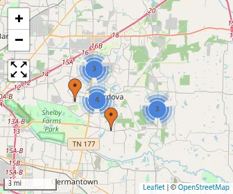 Area schools map