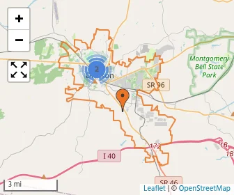 Area schools map