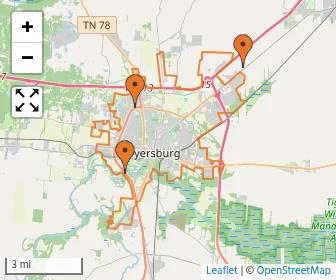 Area schools map