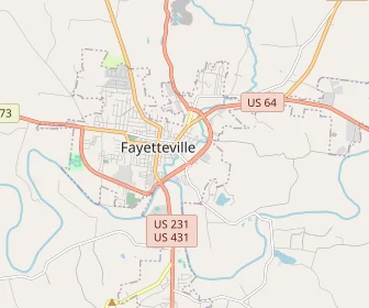 Area schools map