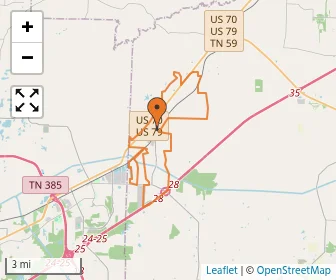 Area schools map