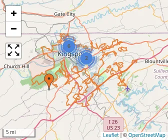 Area schools map