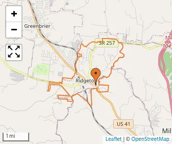 Area schools map
