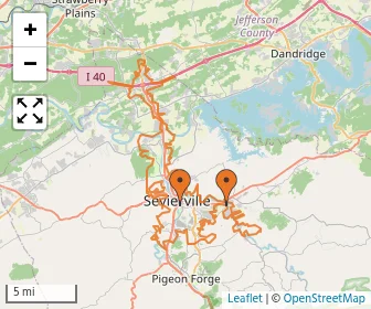 Area schools map