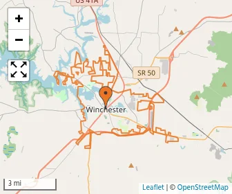Area schools map