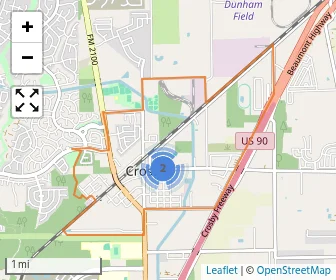 Area schools map