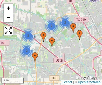 Area schools map