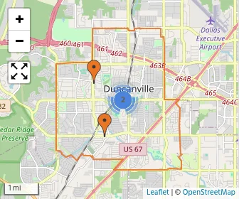 Area schools map